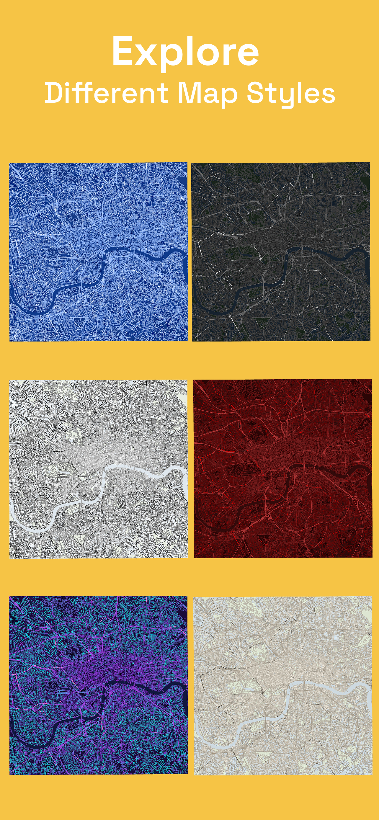 Explore different map styles — City Map Guesser screenshot